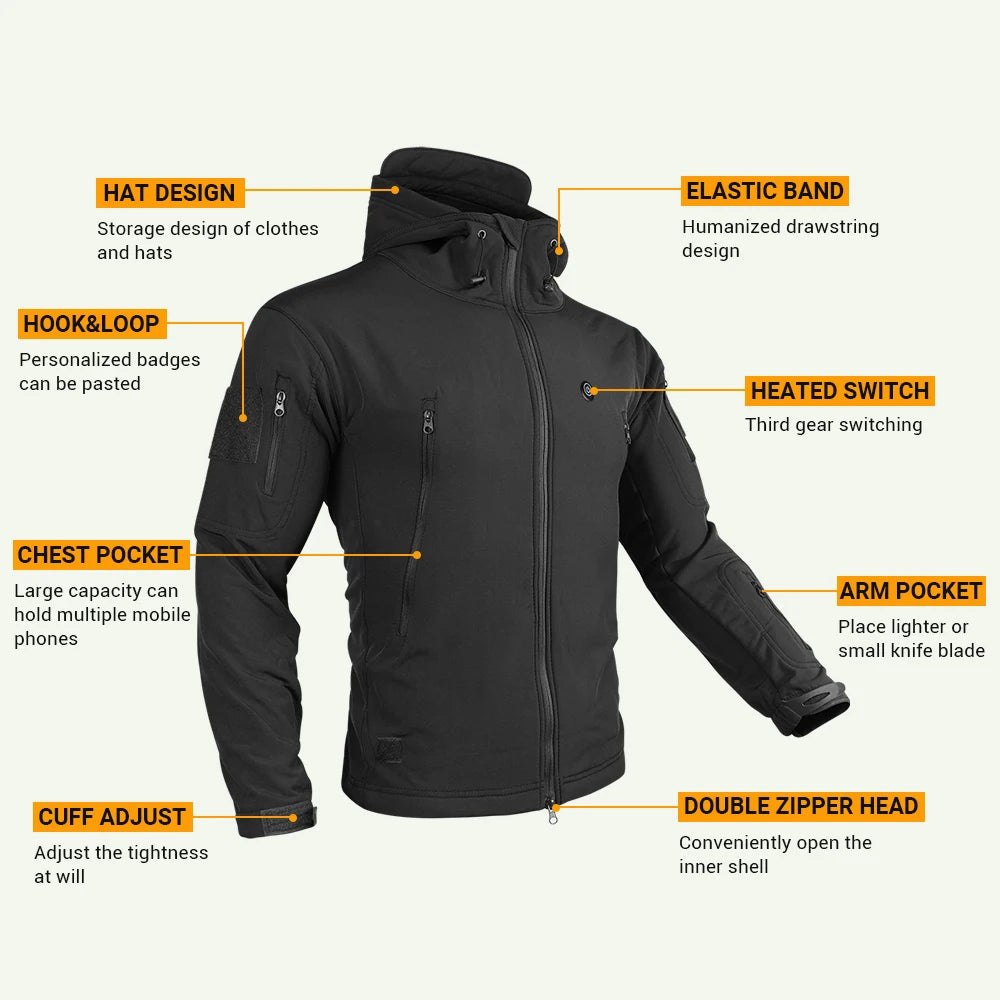 Best soft shell heating hood jacket for all genders