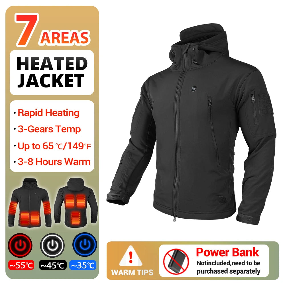 Stay warm with the versatile heated jacket for both genders
