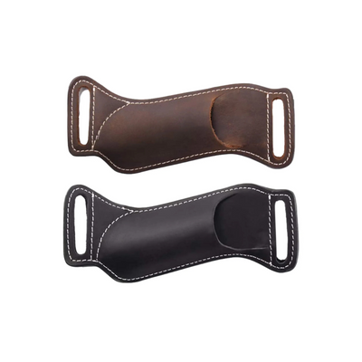 Leather Waist Belt Case Folding Knife Sheath for Belts