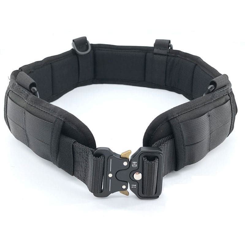 Operator belt with quick-release buckle