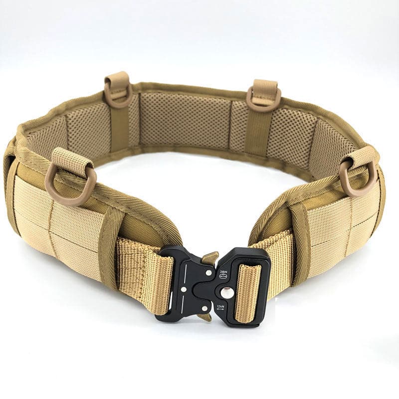 Rugged combat belt with fast buckle