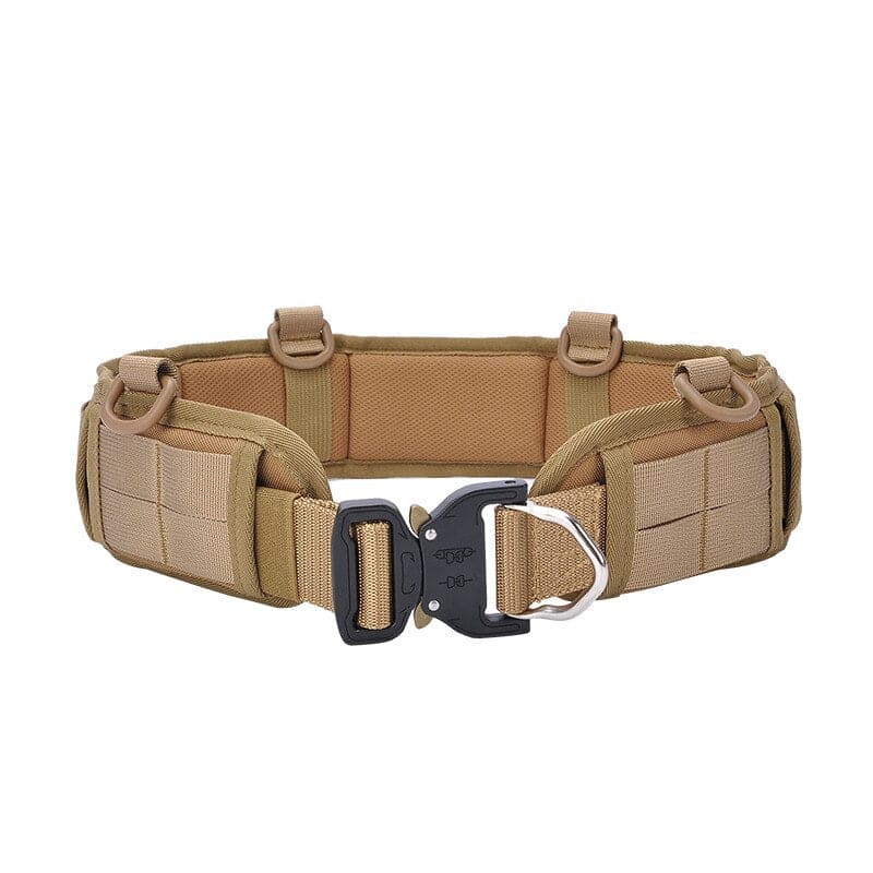 Adjustable combat belt with quick-release