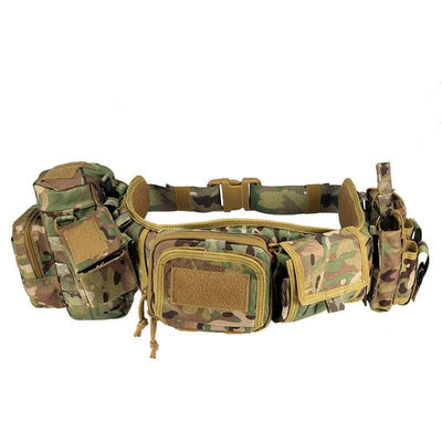 Tactical duty belt with 5-in-1 features