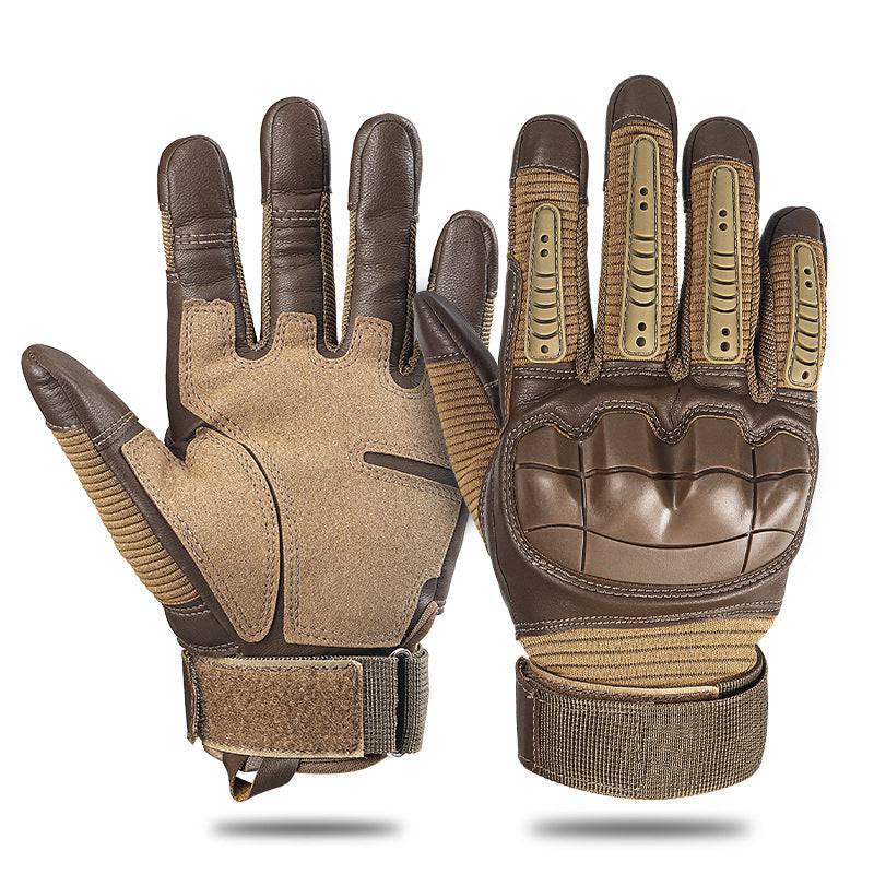 Military-style full finger gloves for motorcycle riders and hunters