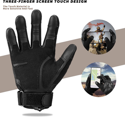 Army tactical gloves with full finger protection for motorcycle riders