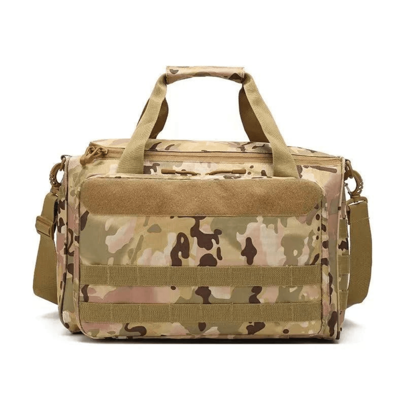 Premium gun range bag with deluxe tactical functionality