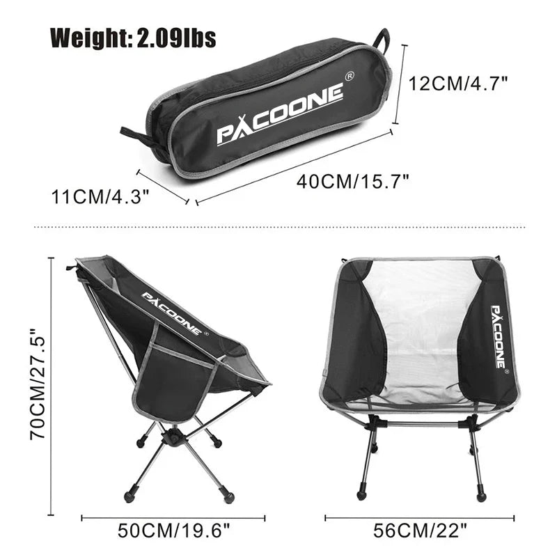 Camping Portable Folding Moon Chair - HUNTING CASE