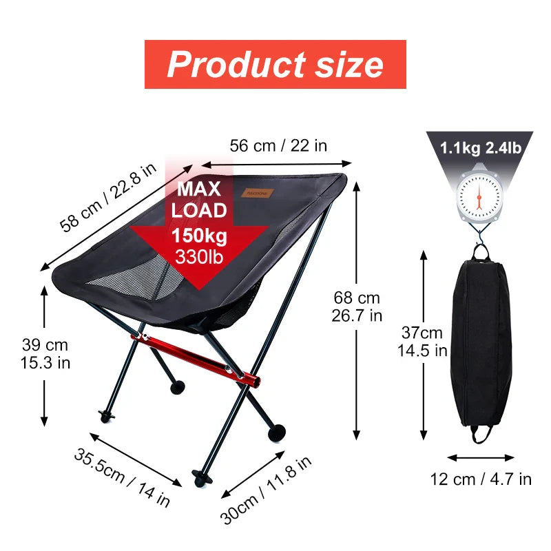 Travel Ultralight Folding Chair - HUNTING CASE