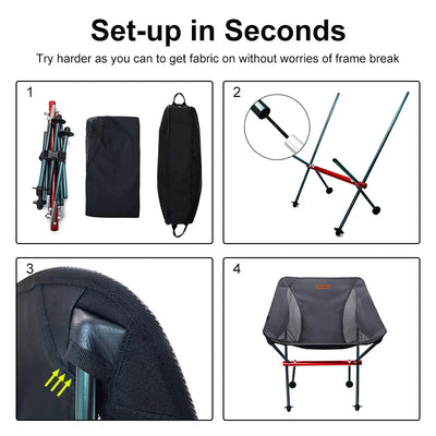 Travel Ultralight Folding Chair - HUNTING CASE