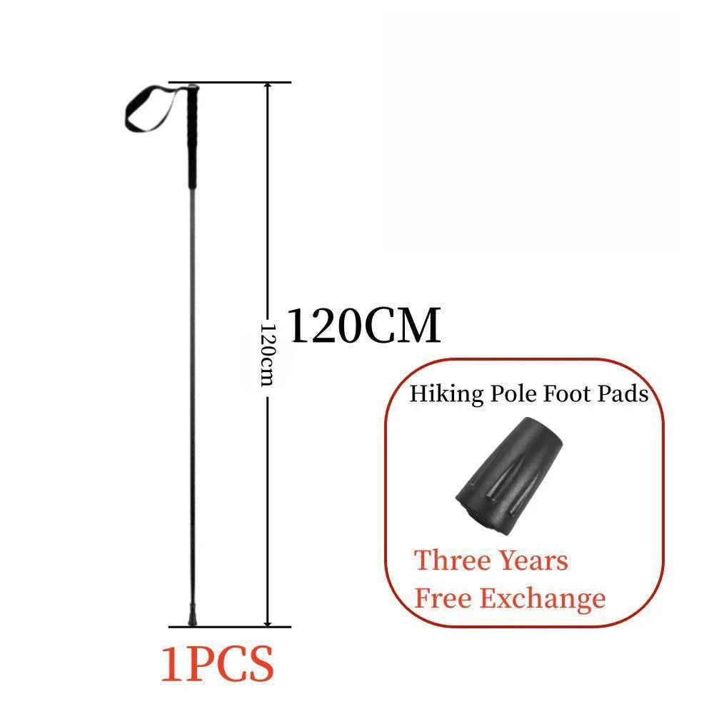 115g Ultra-Light Carbon Folding Trekking Pole: Collapsible Hiking Stick - HUNTING CASE