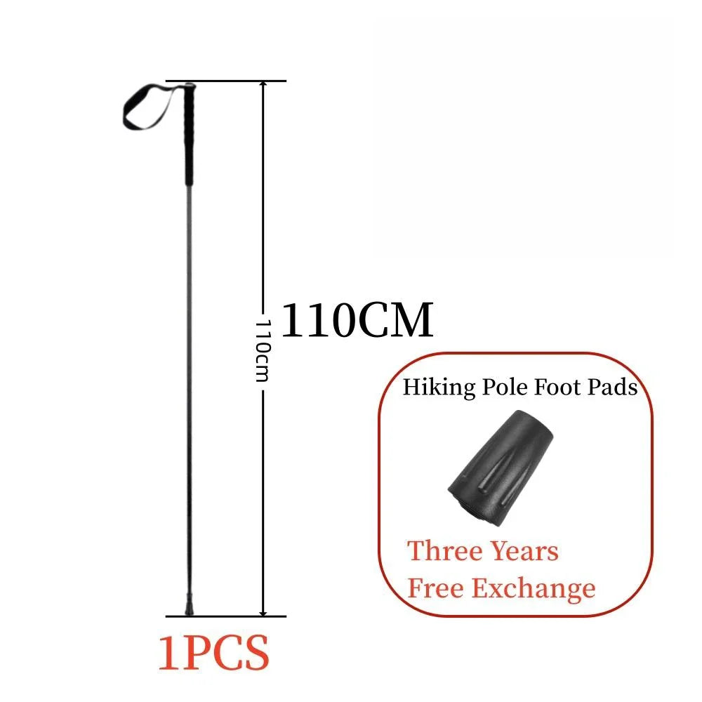 115g Ultra-Light Carbon Folding Trekking Pole: Collapsible Hiking Stick - HUNTING CASE