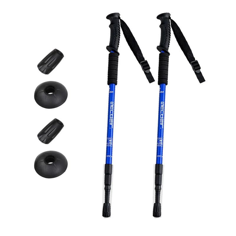 Ultralight Aluminum Trekking Poles: Adjustable Nordic Walking Sticks - HUNTING CASE