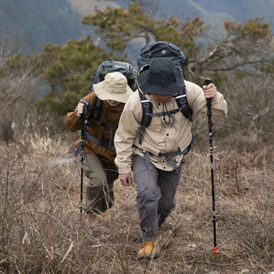 Carbon Fiber Folding Trekking Poles for Hiking & Climbing - HUNTING CASE