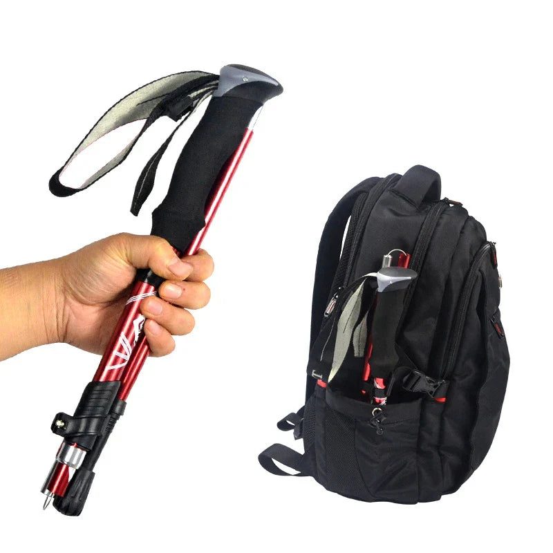 Outdoor Fold Trekking Camping Stick - HUNTING CASE