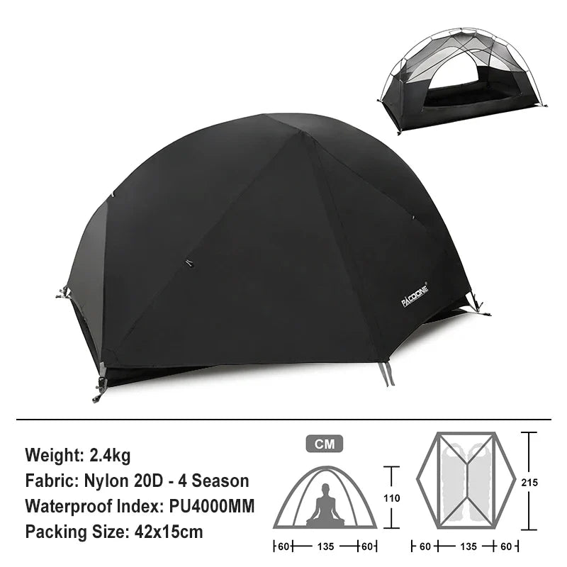 Ultralight 20D Nylon Camping Tent - HUNTING CASE