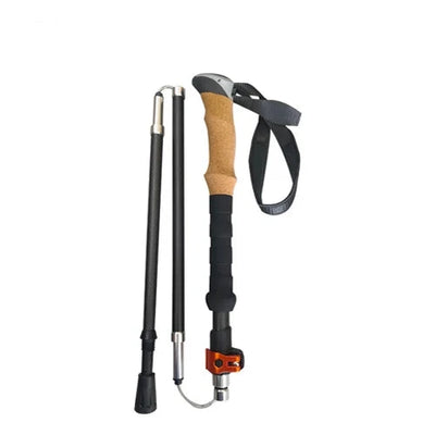 Ultralight Carbon Fiber Trekking Poles: Folding Hiking & Nordic Walking - HUNTING CASE