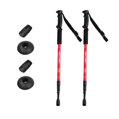 Ultralight Aluminum Trekking Poles: Adjustable Nordic Walking Sticks - HUNTING CASE