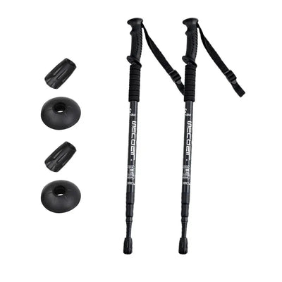 Ultralight Aluminum Trekking Poles: Adjustable Nordic Walking Sticks - HUNTING CASE