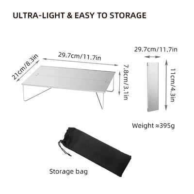 Ultralight Mini Outdoor Table - HUNTING CASE