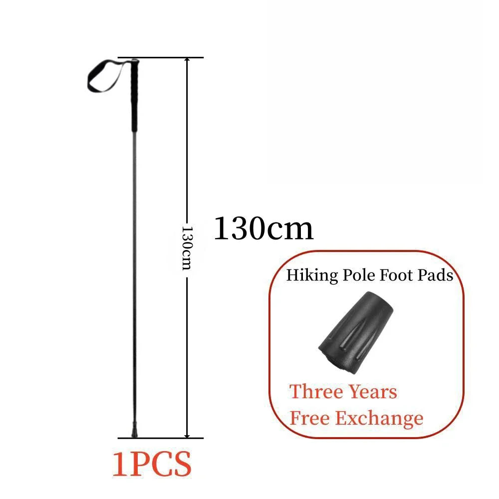 115g Ultra-Light Carbon Folding Trekking Pole: Collapsible Hiking Stick - HUNTING CASE