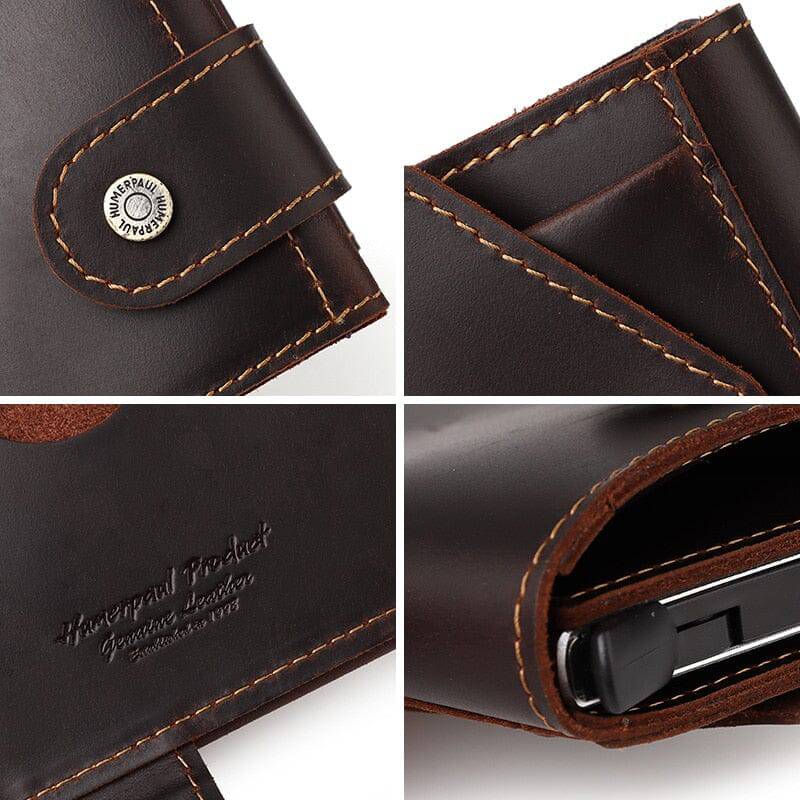 Tactical Leather Wallet with Credit Card Holder - HUNTING CASE