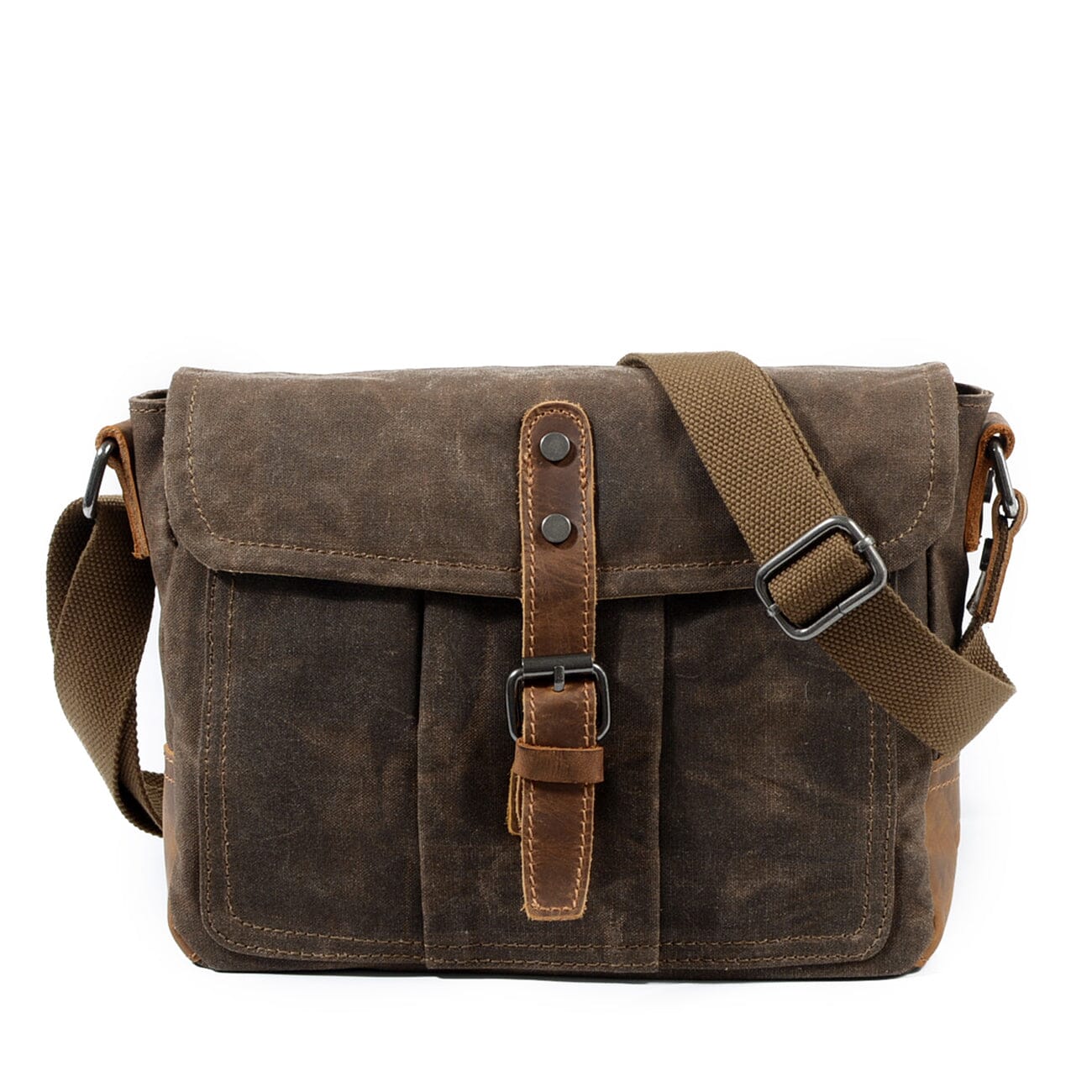 Durable Small Canvas Messenger Bag for Men - HUNTING CASE