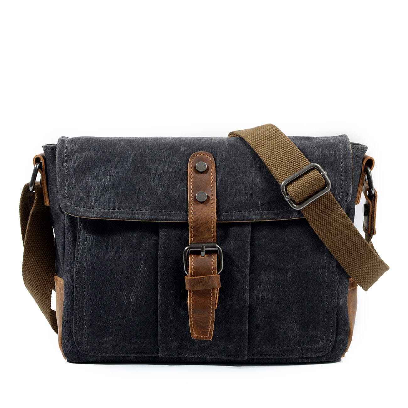 Durable Small Canvas Messenger Bag for Men - HUNTING CASE