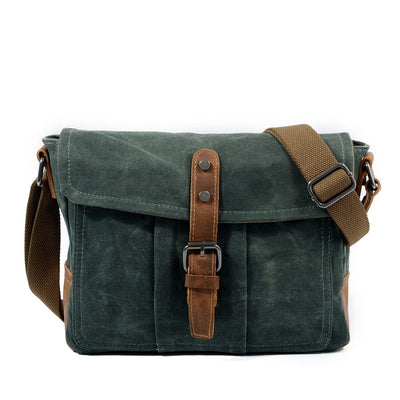 Durable Small Canvas Messenger Bag for Men - HUNTING CASE