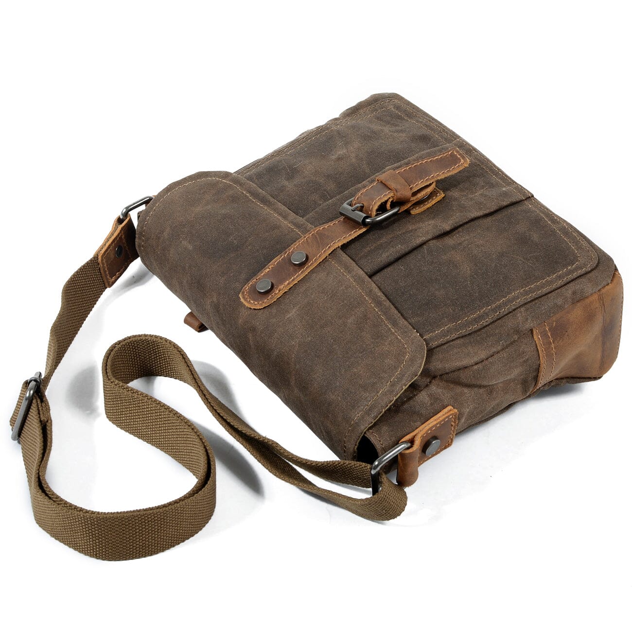 Durable Small Canvas Messenger Bag for Men - HUNTING CASE