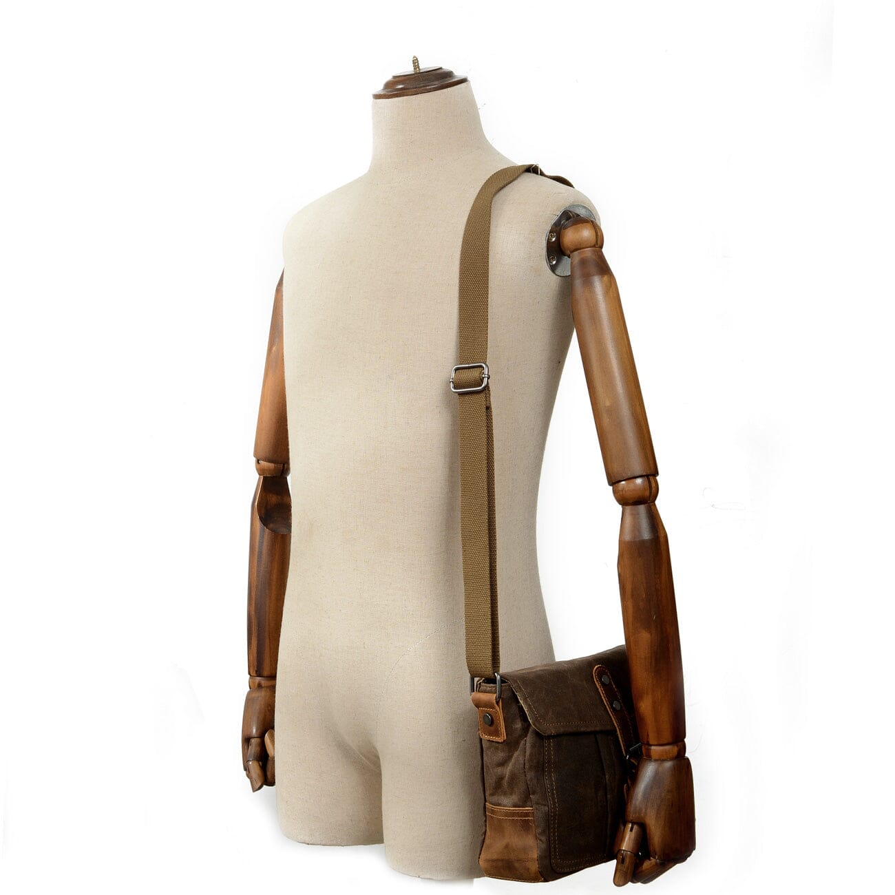 Durable Small Canvas Messenger Bag for Men - HUNTING CASE