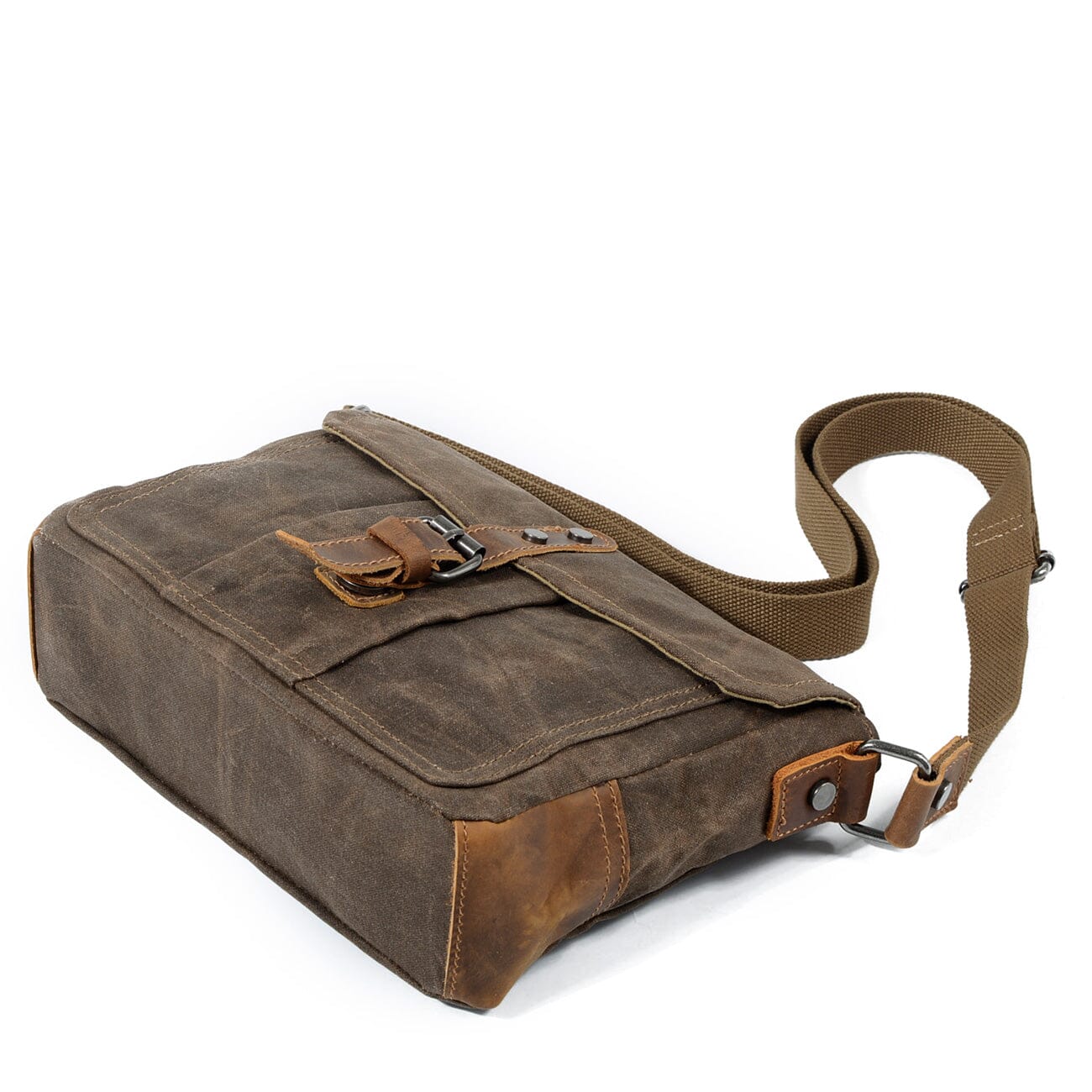 Durable Small Canvas Messenger Bag for Men - HUNTING CASE