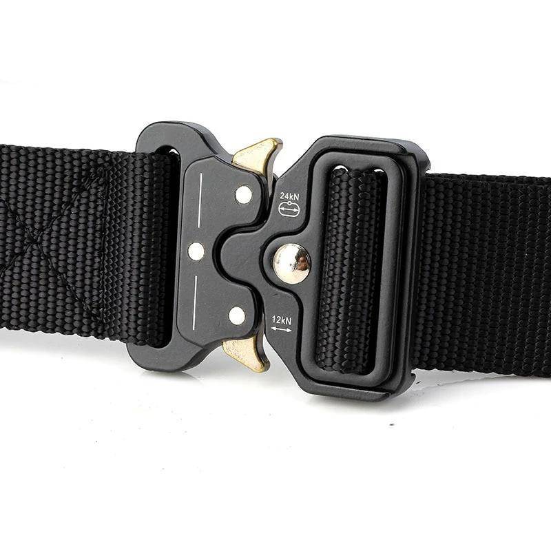 Coyote tactical belt with moisture-wicking for outdoor activities