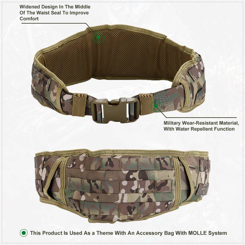 Belted hunting waist bag for easy carry