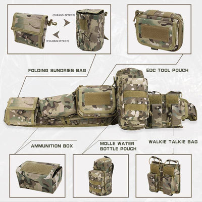 Hunting waist bag with MOLLE system