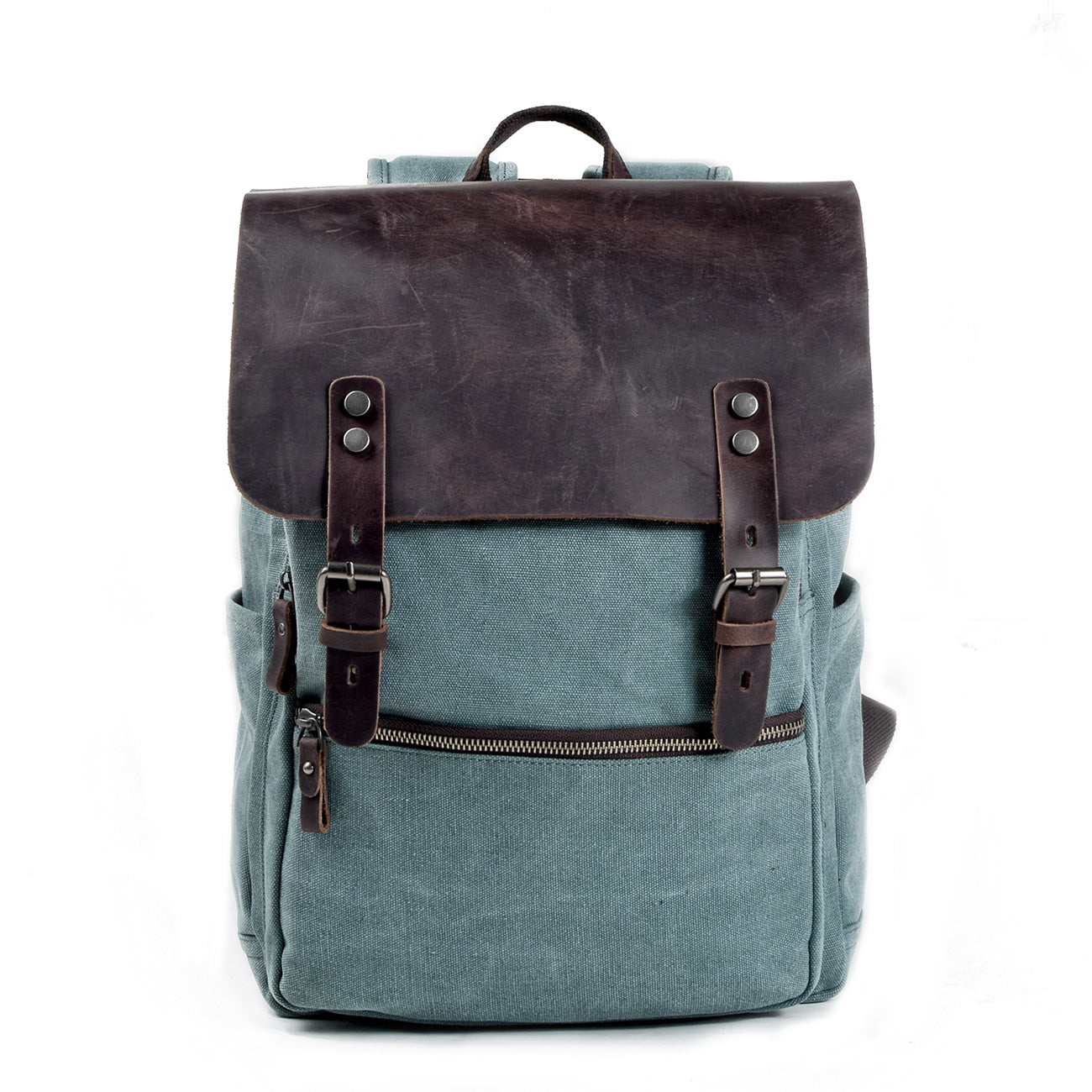 Cotton Canvas Backpack with Adjustable Straps and Multiple Pocket - HUNTING CASE