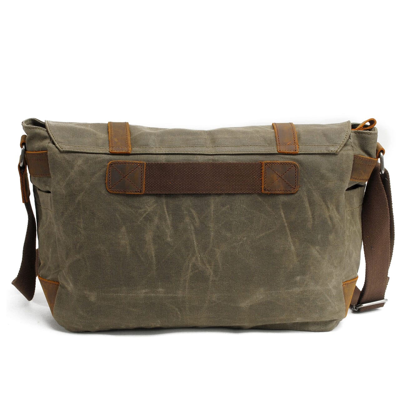 Canvas Laptop Messenger Bag Handcrafted - HUNTING CASE