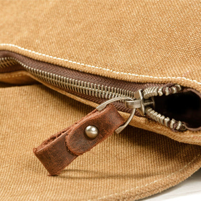 Stylish Waxed Cotton Backpack for Urban and Outdoor Use - HUNTING CASE