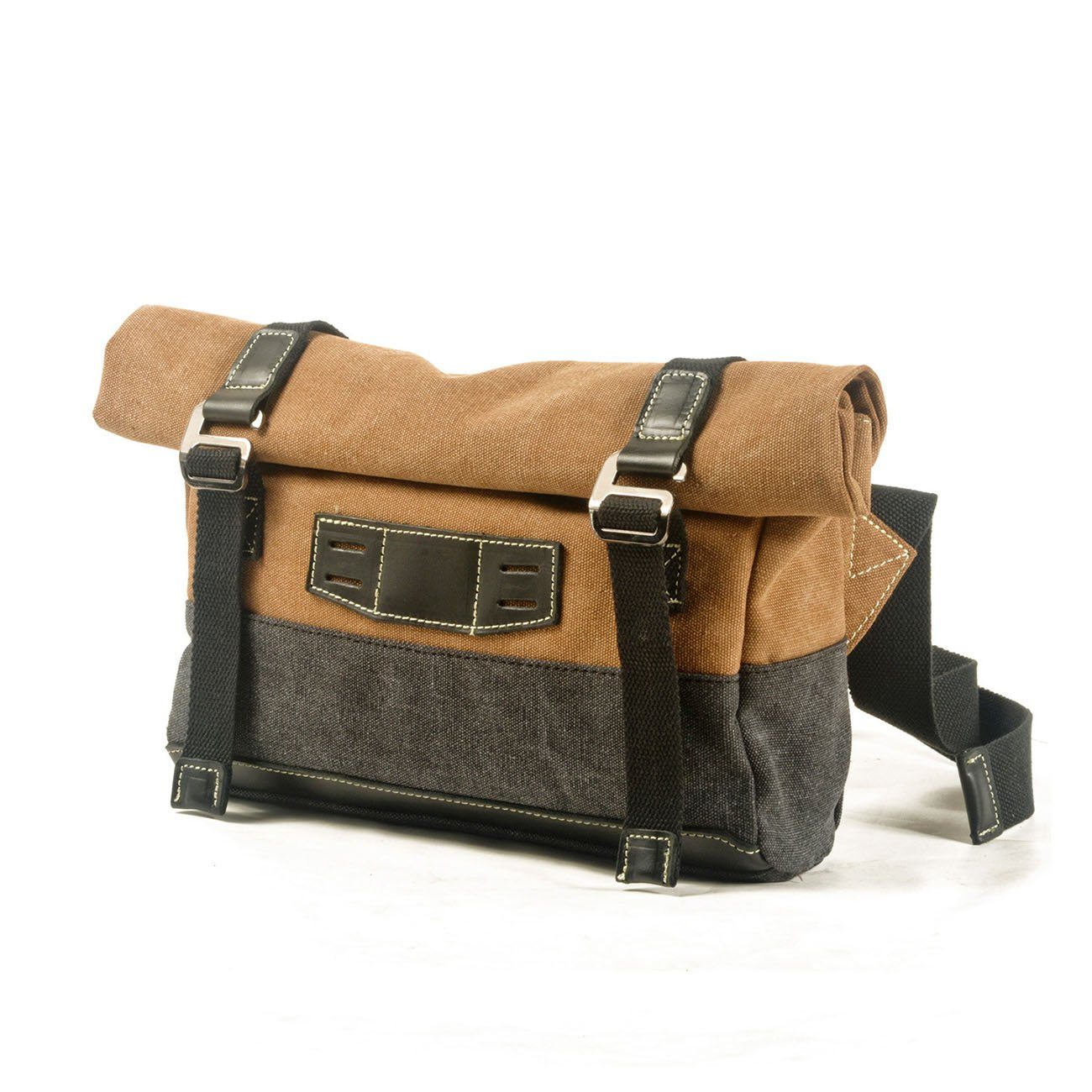 Retro Canvas Leather Bicycle Crossbody Bag - HUNTING CASE