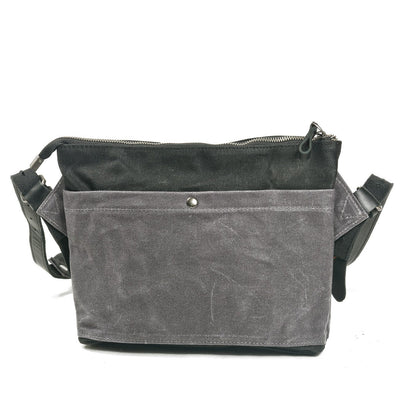 Stylish Retro Canvas Crossbody Messenger - HUNTING CASE