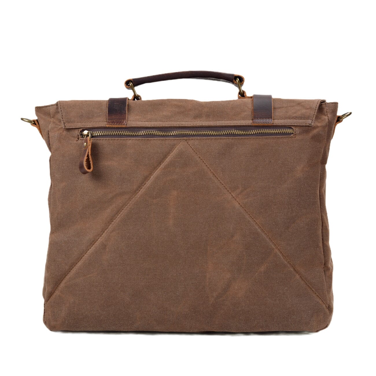 Timeless Canvas and Leather Messenger Bag - HUNTING CASE