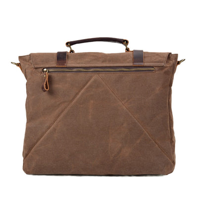 Timeless Canvas and Leather Messenger Bag - HUNTING CASE