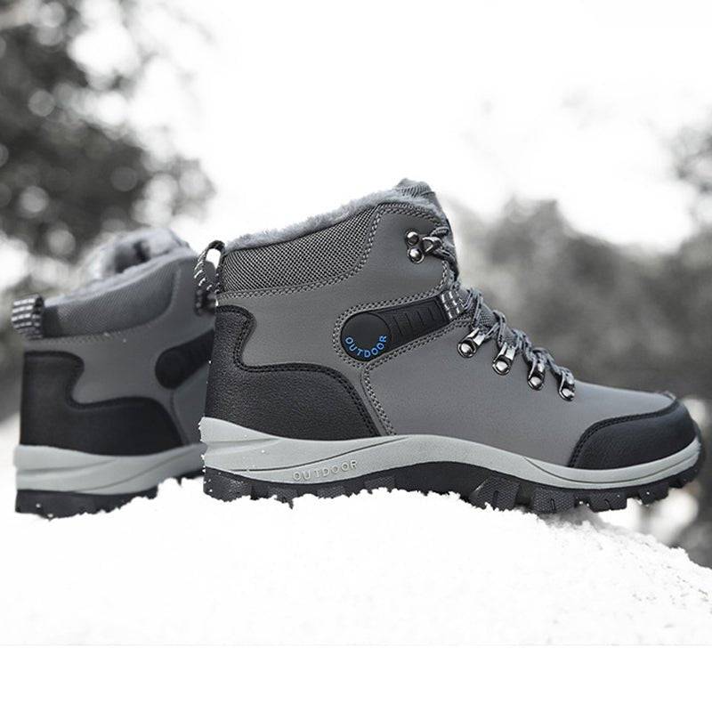 Warm Plush Ankle Boots for Men, Ideal for Winter Snow and Hiking - HUNTING CASE