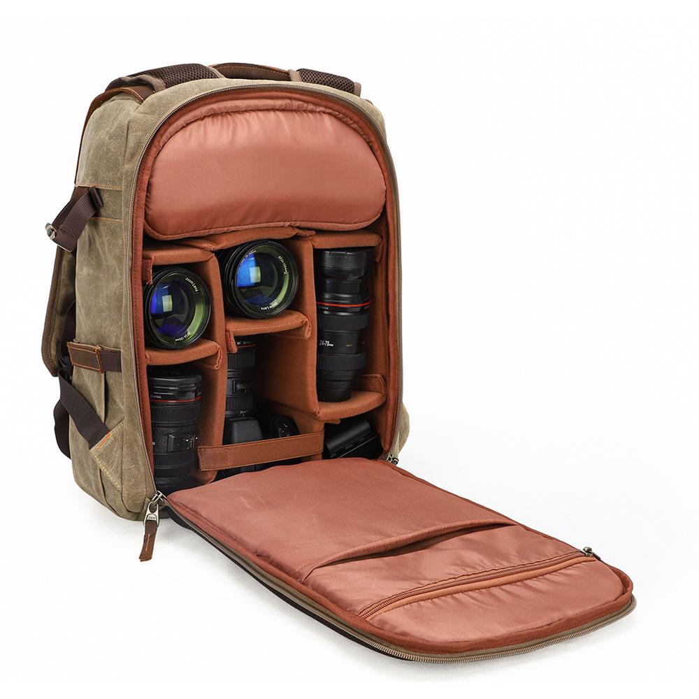 Compact Camera Backpack for Travel with Multiple Compartments - HUNTING CASE