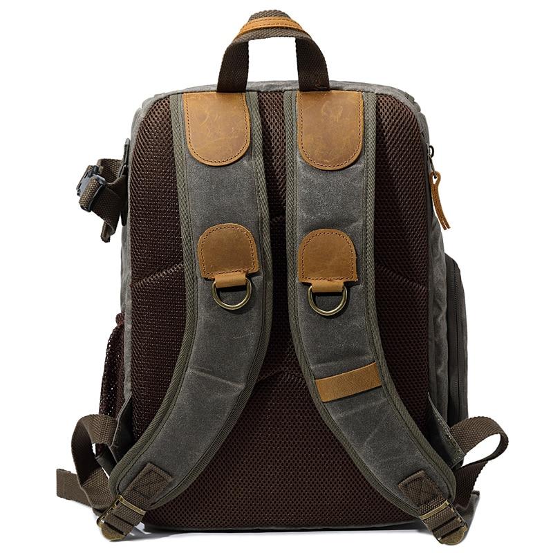 Durable Canvas Camera Bag with Padded Compartments - HUNTING CASE