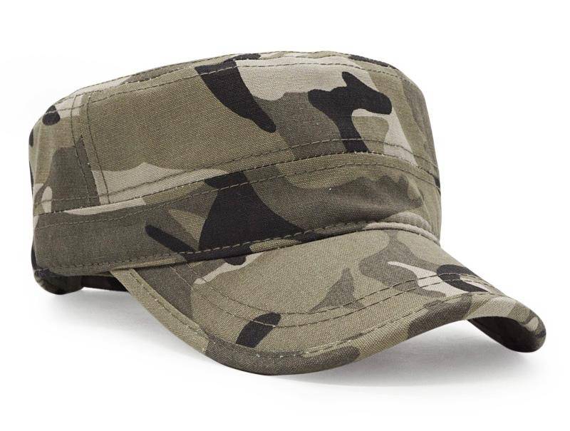 Camouflage Flat Top Dad Hat - HUNTING CASE