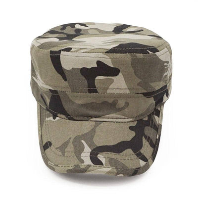 Camouflage Flat Top Dad Hat - HUNTING CASE