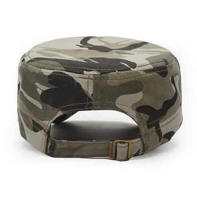 Camouflage Flat Top Dad Hat - HUNTING CASE