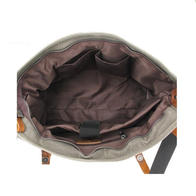 Best Durable Vintage Canvas Briefcase - HUNTING CASE