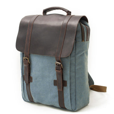 Retro Vintage Bookbag with Multiple Pockets and Stylish Look - HUNTING CASE