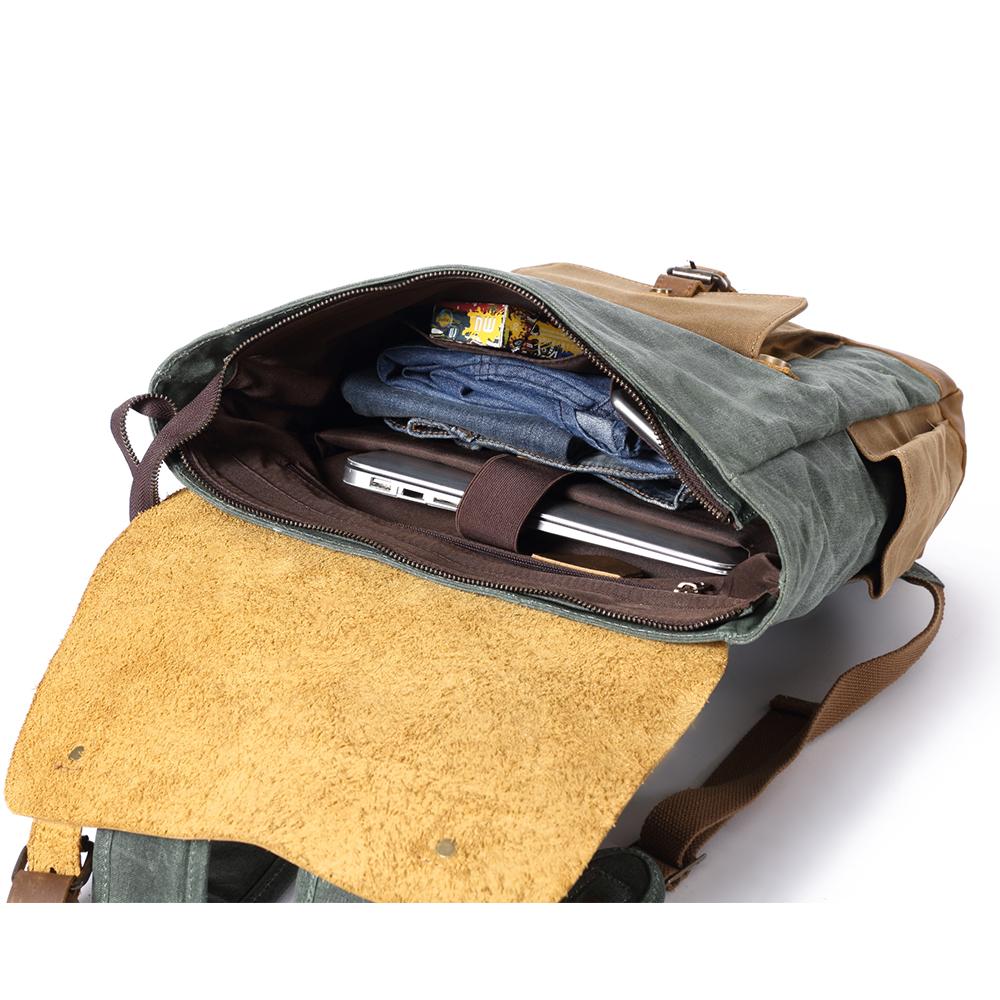 Elegant Vintage Laptop Backpack with Easy Access and Vintage Appeal - HUNTING CASE